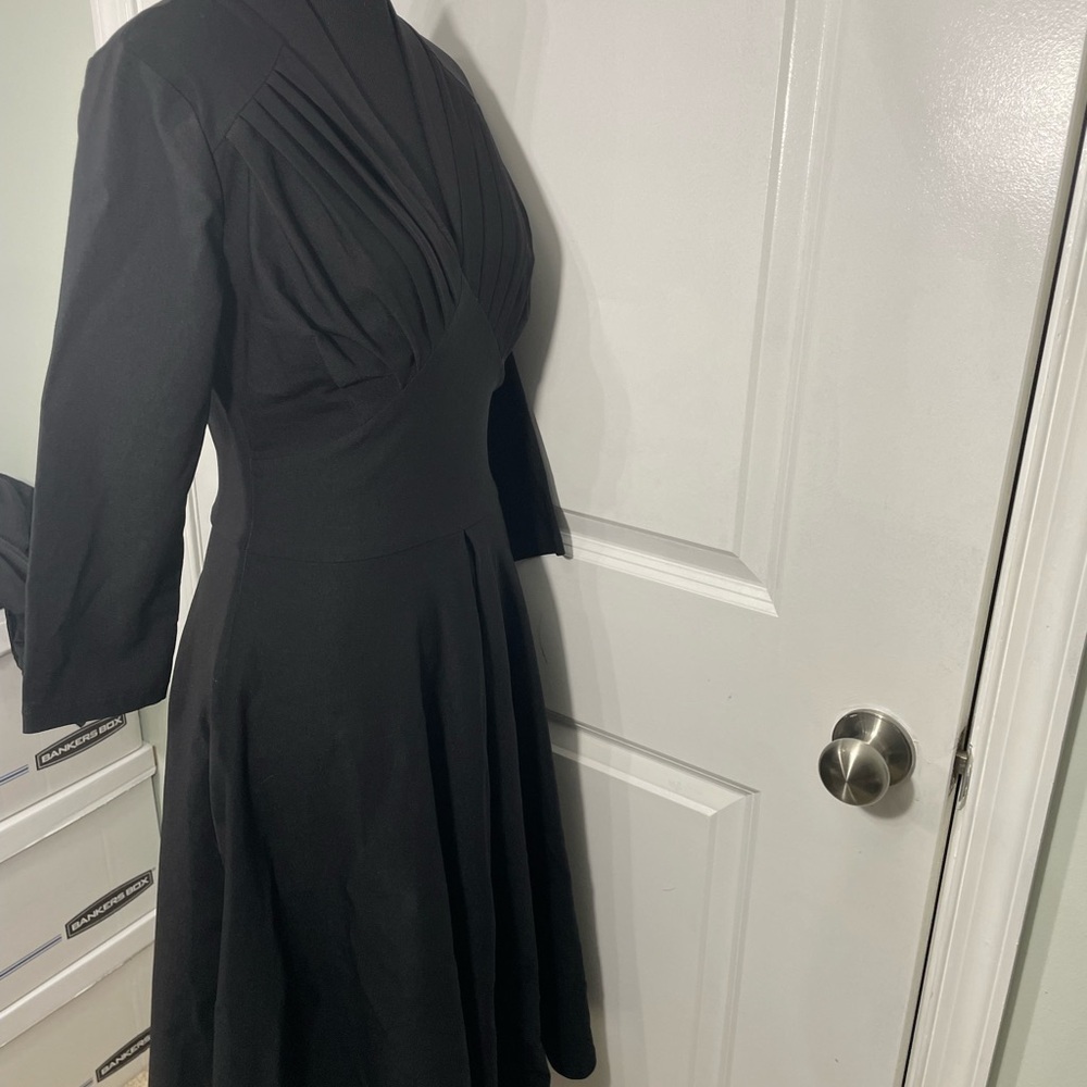 Muxxn Chic Black Long Sleeve Dress Size Small CB- - Picture 7 of 10